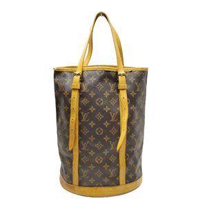 Authentic Louis Vuitton Tote Bag Bucket GM Monogram Used LV Handbag Vintage